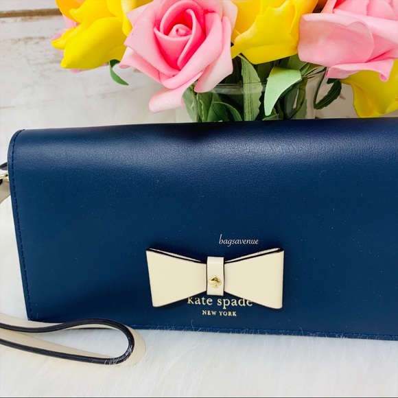 Linney baldwin street Kate spade bow wallet blue - Picture 3 of 6